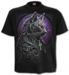 Gothic tričko s kočkou Spiral CELTIC WHISKERS XXXXL