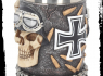 Půllitr korbel (500ml) Wehrmacht Iron Cross Skull Tankard  