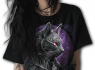 Gothic tričko s kočkou Spiral CELTIC WHISKERS XXXXL  