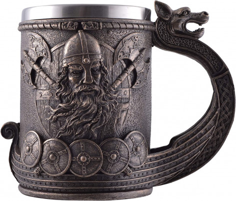 Půllitr korbel VIKING Bronze Drakkar (500ml)  
