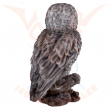 Figurka Sova PUŠTÍK VOUSATÝ - Great Grey Owl standing VELKÝ  