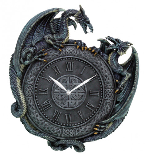 Hodiny s drakem Dragon wall clock  
