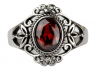 Prsten chirurgická ocel Red Victorian Goth Prsten chirurgická ocel Red Victorian Goth