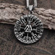 Přívěsek chirurgická ocel VIKING Triangle Valknut Compass