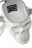 Kabelka taška KILLSTAR - Grave Digger Skull WHITE K-BAG-F-2938-WH  