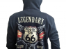 Motorkářská MIKINA se zipem ROUTE 66 ZIP  