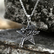 Přívěsek chirurgická ocel Rose And Pentagram  
