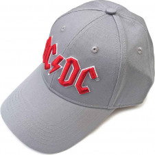 Kšiltovka/čepice AC/DC - Red Logo (Grey)
