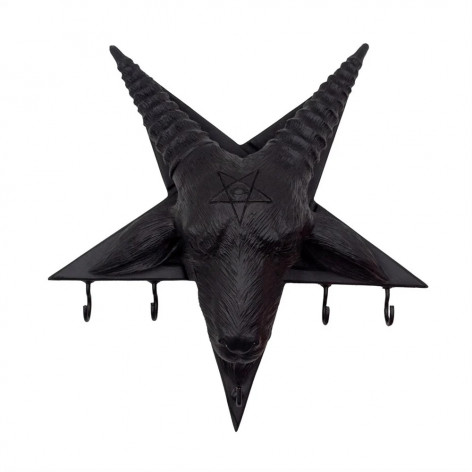 Věšák na klíče Baphomet - Satanic goat  