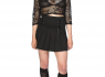 Dámský gothic CROP TOP Black SKULL   