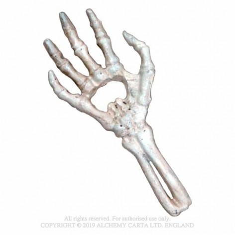 Otvírák na lahve Alchemy Gothic - Skeletal Hand White  