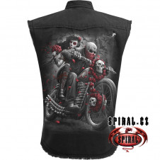 Motorkářská KOŠILE bez rukávů/Vesta Spiral DOTD BIKERS