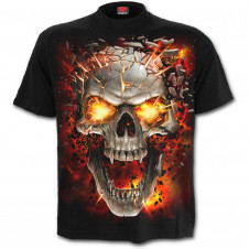 Metalové tričko Spiral Exploze lebky SKULL BLAST TR428600