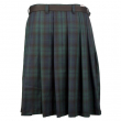 KILT PÁNSKÝ BLACK PISTOL Short Kilt Tartan Green-Blue  