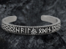 Náramek nerezová ocel VIKING Stamped Futhark Runes  