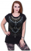 Dámské Tričko Spiral RAVEN SKULL DW253445 - VĚTŠÍ VELIKOST!  