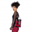 Kabelka BELLADONNA RED CHECK  