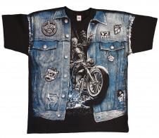 Motorkářské tričko BIKER JEANS VEST