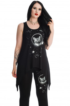Dámský gothic top SPACE CAT