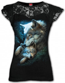 Dámské tričko s vlkem SPIRAL MOTHER'S LOVE FM179262 