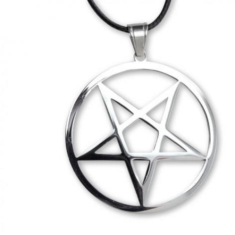 Přívěsek chirurgická ocel Satanic Pentagram  