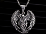 Přívěsek chirurgická ocel lebka WINGED GRIM RIPPER Přívěsek chirurgická ocel lebka WINGED GRIM RIPPER