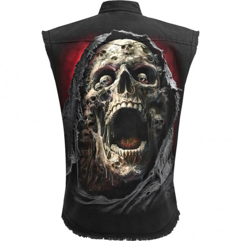 Košile bez rukávů/Vesta Spiral SCREAMING DEATH XXXXL  