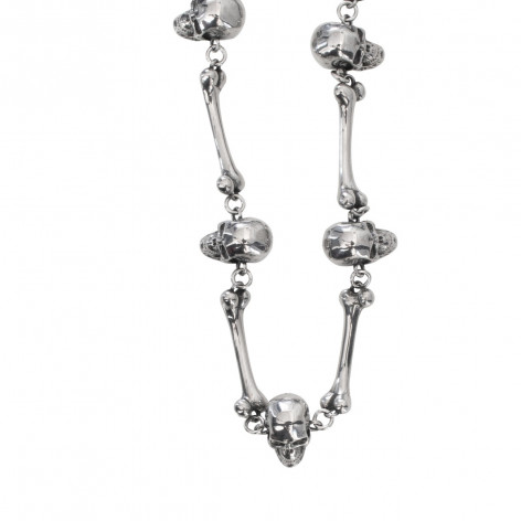 Řetízek s lebknou chirurgická ocel Skulls ´n´ Bones  