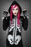 Dámská mikina SKELETON HOODIE  