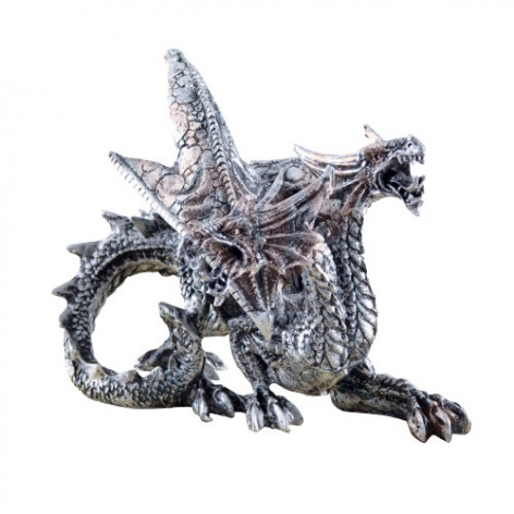 Soška drak Silver dragon  
