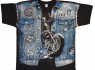 Motorkářské tričko BIKER JEANS VEST  