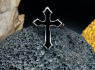 OCELOVÝ PRSTEN SABBATH BLACK CROSS  