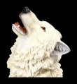 Velká soška vlk Sitting Ghost Wolf howls to the moon  