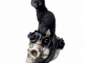 Figurka Alchemy Gothic kočka s lebkou Grimalkin's Ghost  