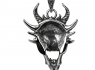 Přívěsek s lebkou chirurgická ocel Horned Skull  