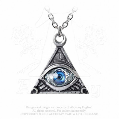 Přívěsek Alchemy Gothic - Zednář Eye of Providence  