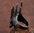 OCELOVÝ PRSTEN PÁN PRSTENŮ HOBBIT - HELM OF SAURON  