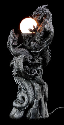 Lampa s drakem Dragon standard lamp