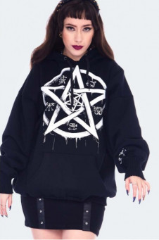 DÁMSKÁ MIKINA All Seeing Spirit Printed Oversized Hoodie HLA4303