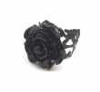 Prsten s růží Black Rose  