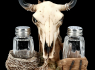 Solnička a pepřenka Western Bull Skull  