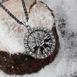 Přívěsek chirurgická ocel VIKING Triangle Valknut Compass  