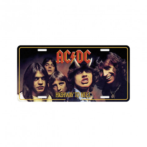 Značka na auto SPZ - AC/DC - HIGHWAY TO HELL  