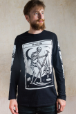 Pánské tričko dlouhý rukáv Death Tarot Card  