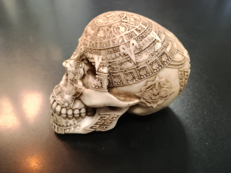 Lebka AZTEC symbol skull  