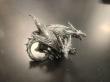 Soška drak Silver dragon  