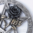 Dekorace Alchemy Gothic - Pentagram a růže Ruah Vered  