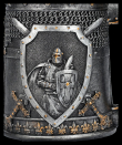 Půllitr korbel Knight Tankard with swords  