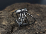 OCELOVÝ PRSTEN PAVOUK VINTAGE SPIDER  