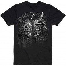 Metalové tričko Iron Maiden - Senjutsu Large Grayscale Heads - Black - ROCK OFF IMTEE152MB